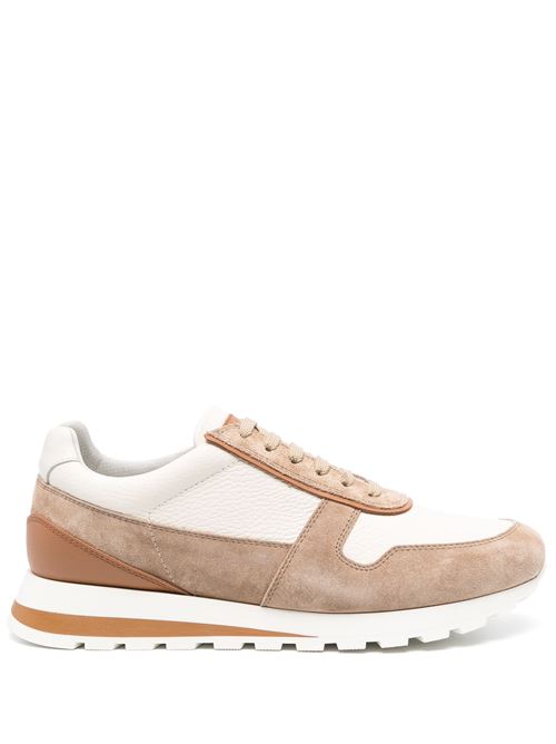 Suede panels sneakers Brunello Cucinelli | MZUAVLA289CQP17